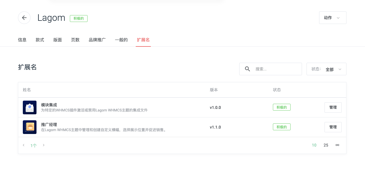 WHMCS主题Lagom v.1.5.5破解免授权大气简洁模板+促销推广管理器v1.1.0+电子邮件模版