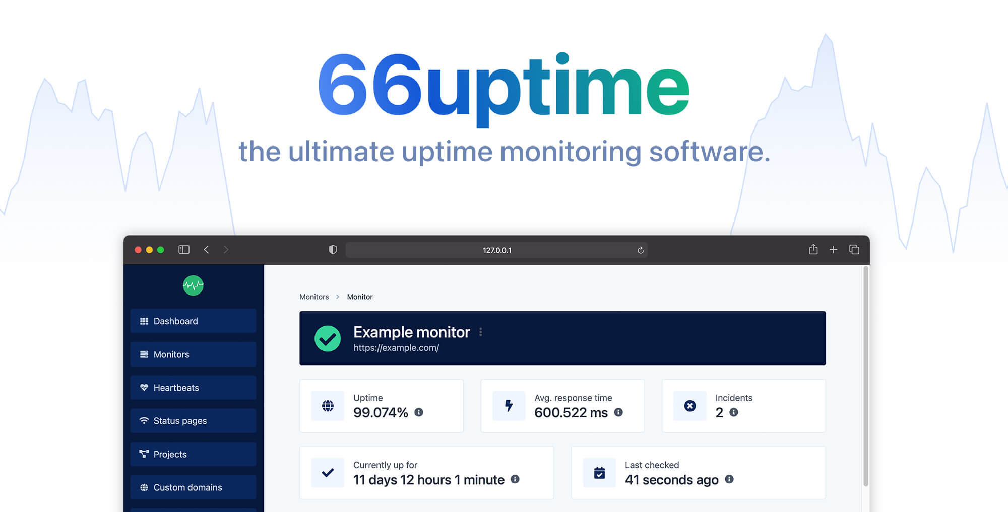 66uptime - 网站正常运行时间监测和cron作业监控,最新v35扩展汉化版