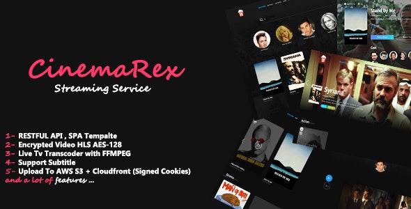 CinemaRex v1.4.9国外流媒体电影视频播放系统仿奈飞Netflix