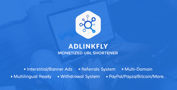 【国外源码】AdLinkFly v6.4.0短域名生成赚钱程序_网址缩短