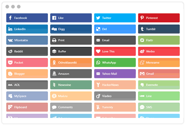 Easy Social Share Buttons For WordPress v9.8.1 社交分享插件